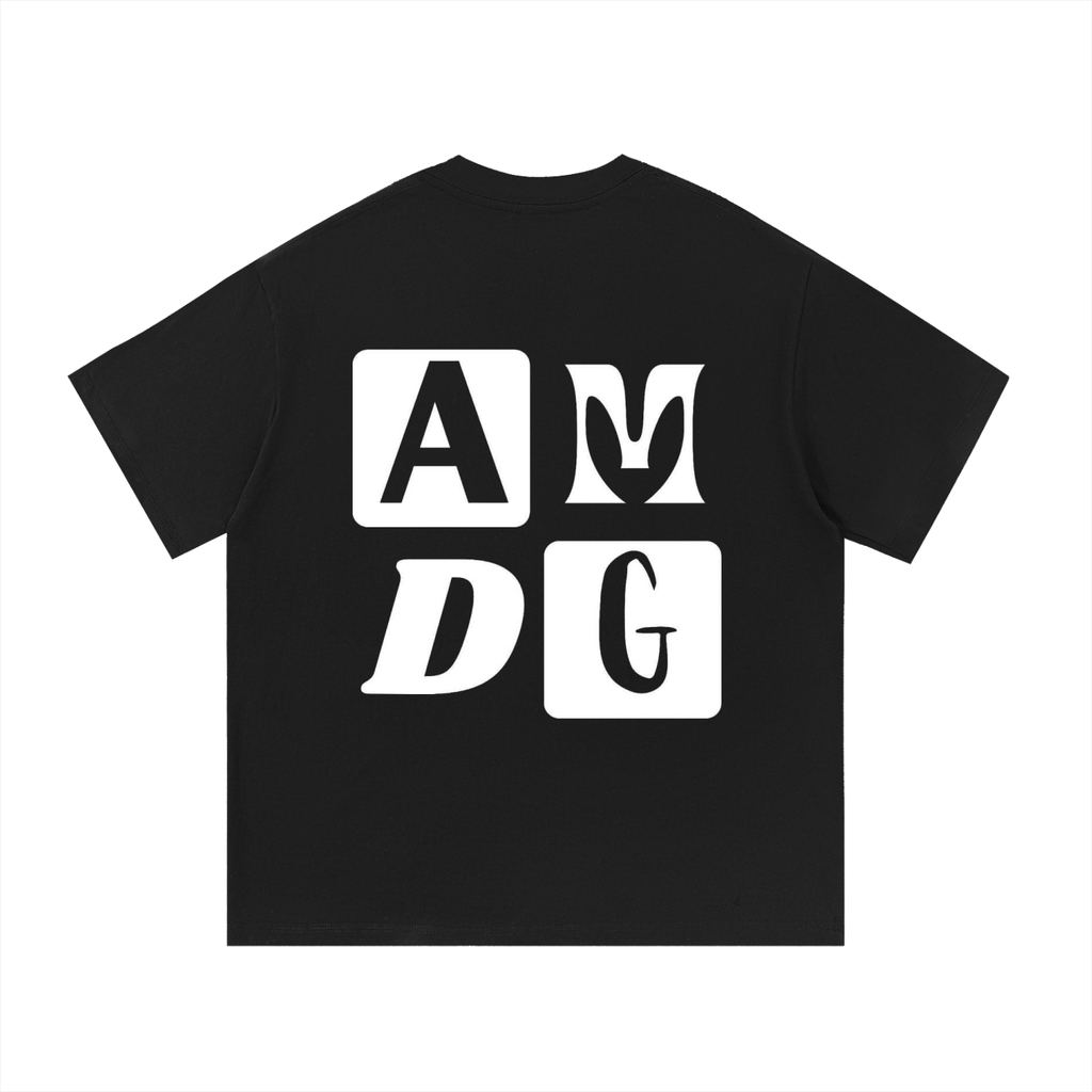 Unisex cotton T-shirt with Ad Majorem Dei Gloriam print, casual round neck short sleeve design