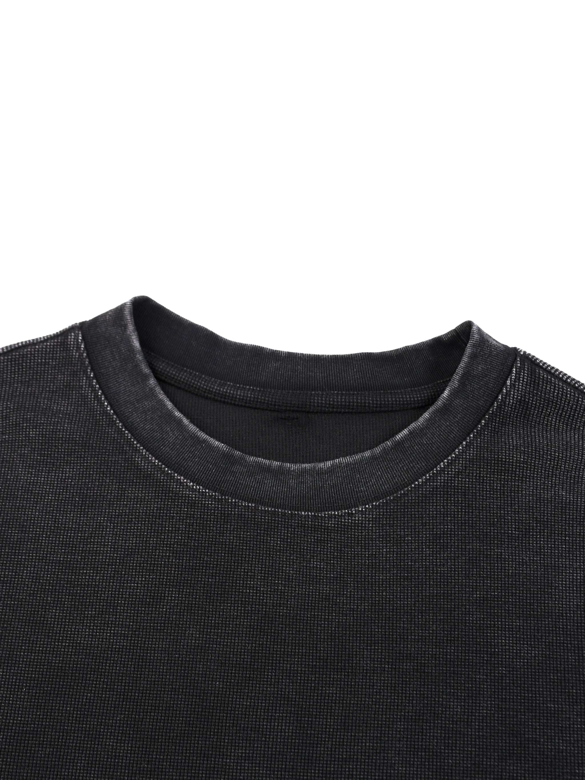 Mineral Wash Waffle Oversized T-Shirt