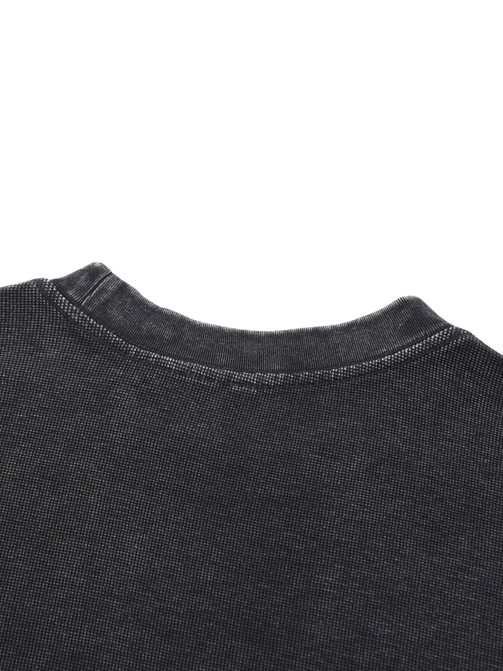 Mineral Wash Waffle Oversized T-Shirt